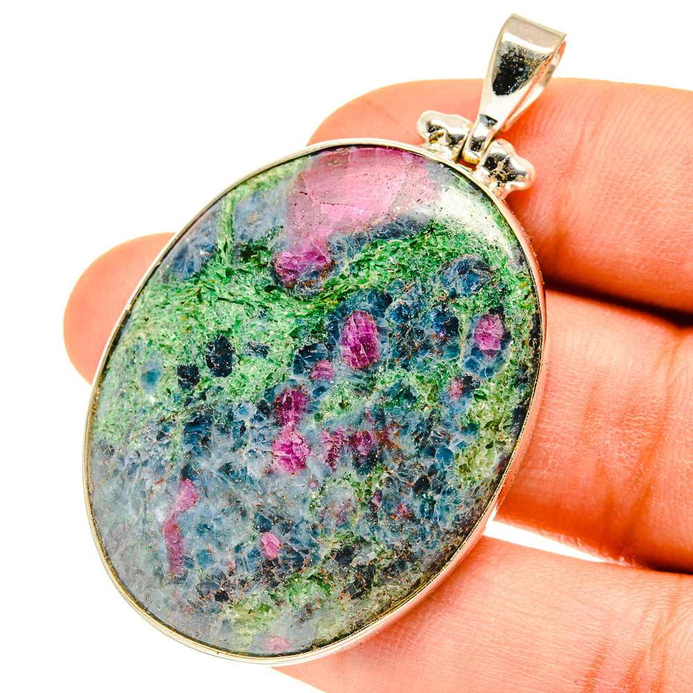 Ruby Fuchsite Pendants handcrafted by Anasilvercos - PD3127