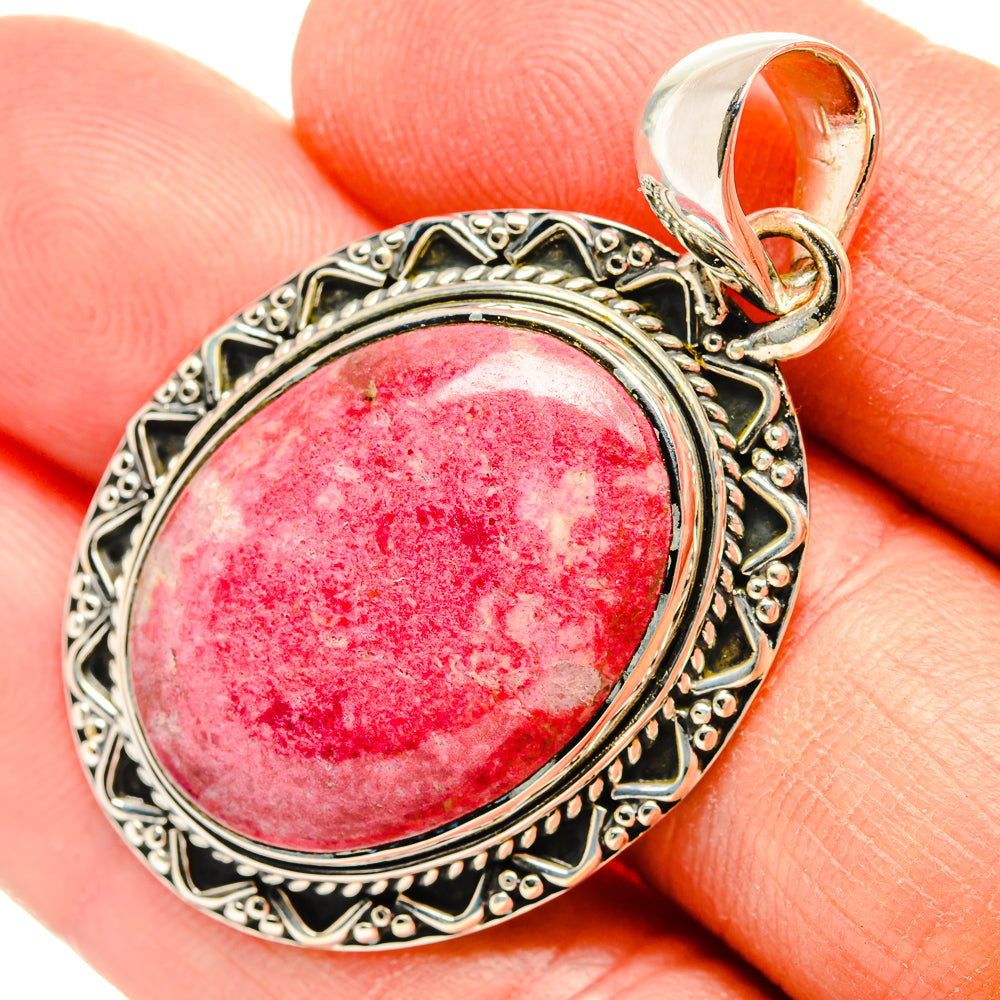 Thulite Pendants handcrafted by Anasilvercos - PD31281