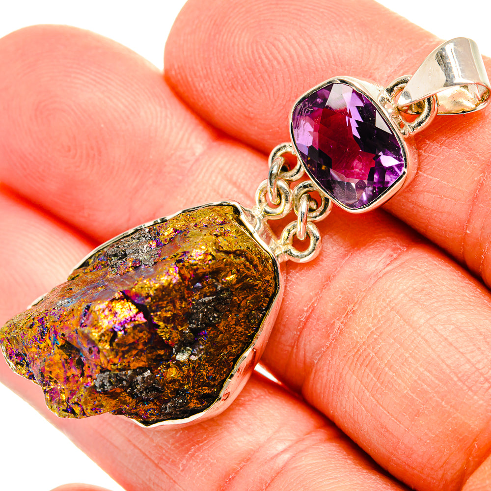 Titanium Druzy Pendants handcrafted by Anasilvercos - PD31297