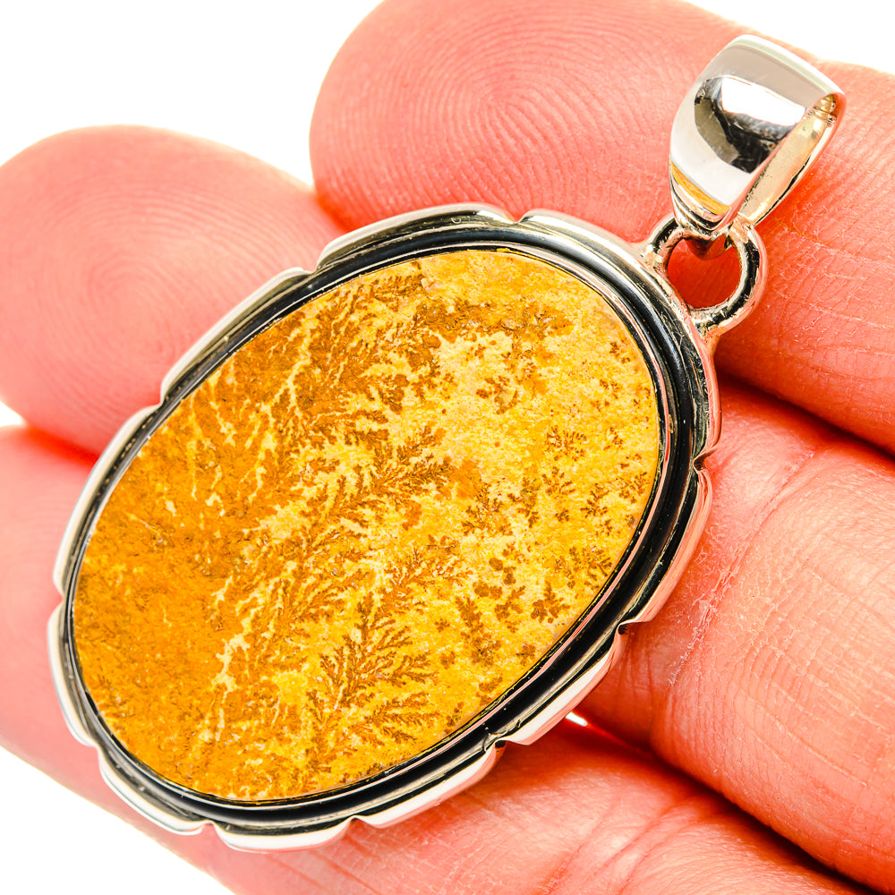 Germany Psilomelane Dendrite Pendants handcrafted by Anasilvercos - PD31299