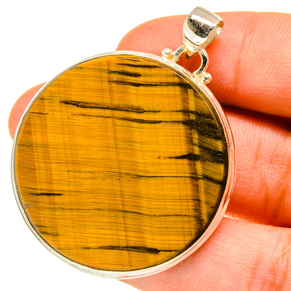 Tiger Eye Pendants handcrafted by Anasilvercos - PD3130