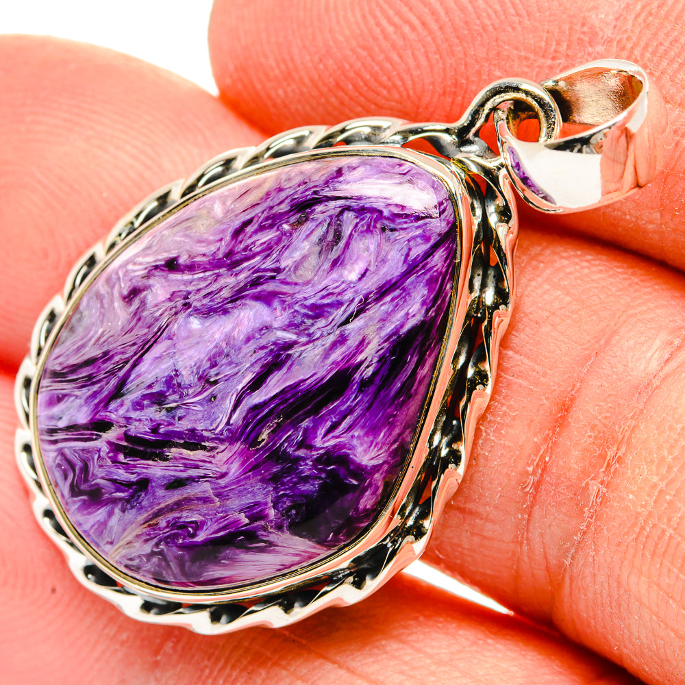 Charoite Pendants handcrafted by Anasilvercos - PD31301