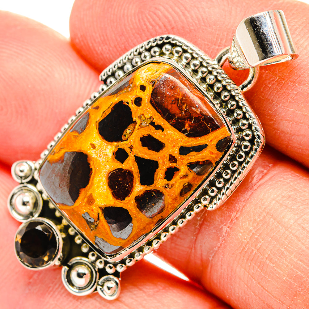 Bauxite Pendants handcrafted by Anasilvercos - PD31306