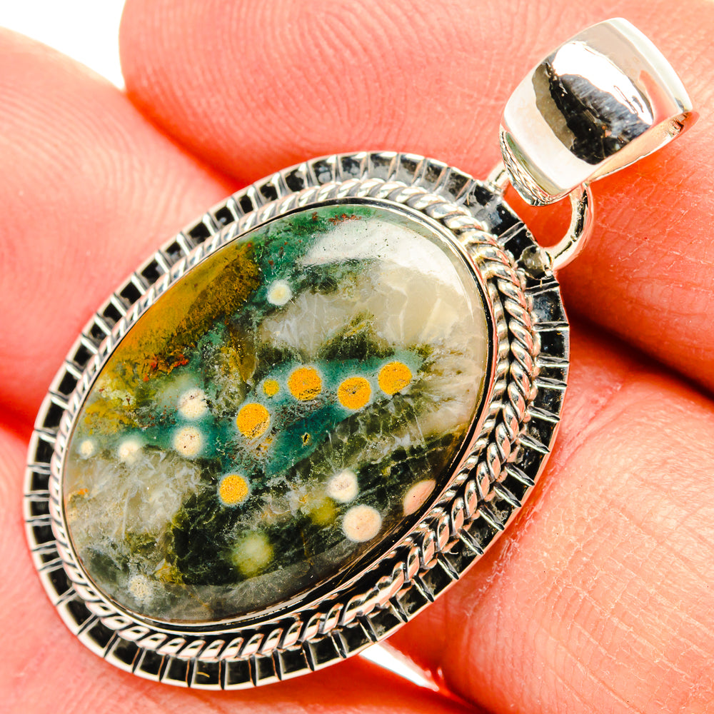 Ocean Jasper Pendants handcrafted by Anasilvercos - PD31307