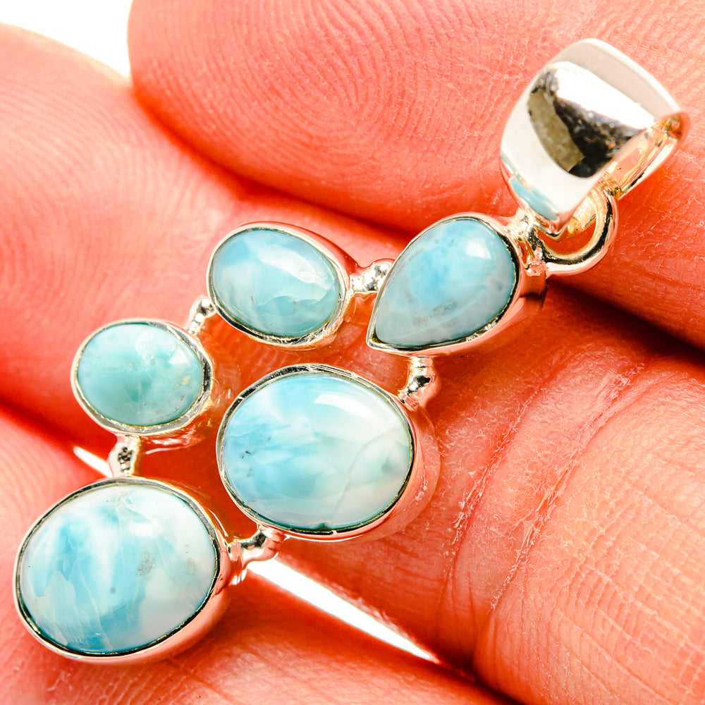 Larimar Pendants handcrafted by Anasilvercos - PD31318