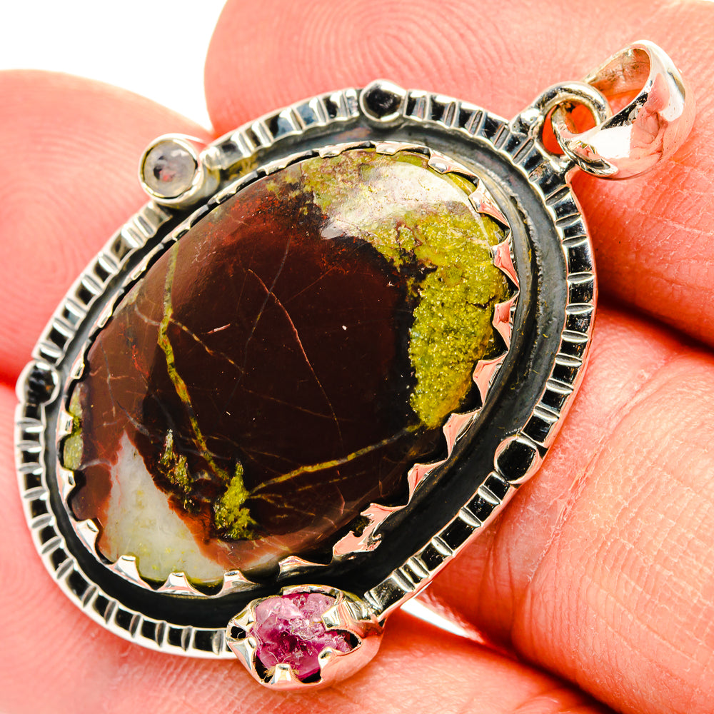 Rainforest Jasper Pendants handcrafted by Anasilvercos - PD31320