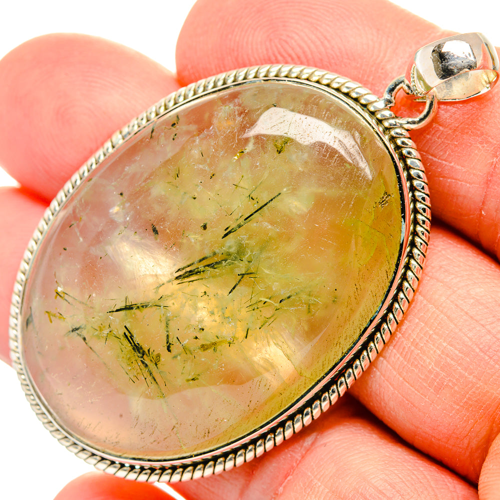 Prehnite Pendants handcrafted by Anasilvercos - PD31329