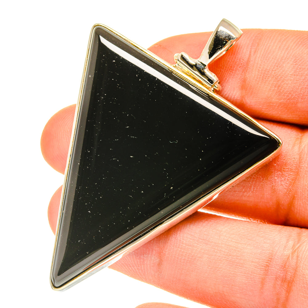 Black Onyx Pendants handcrafted by Anasilvercos - PD3134