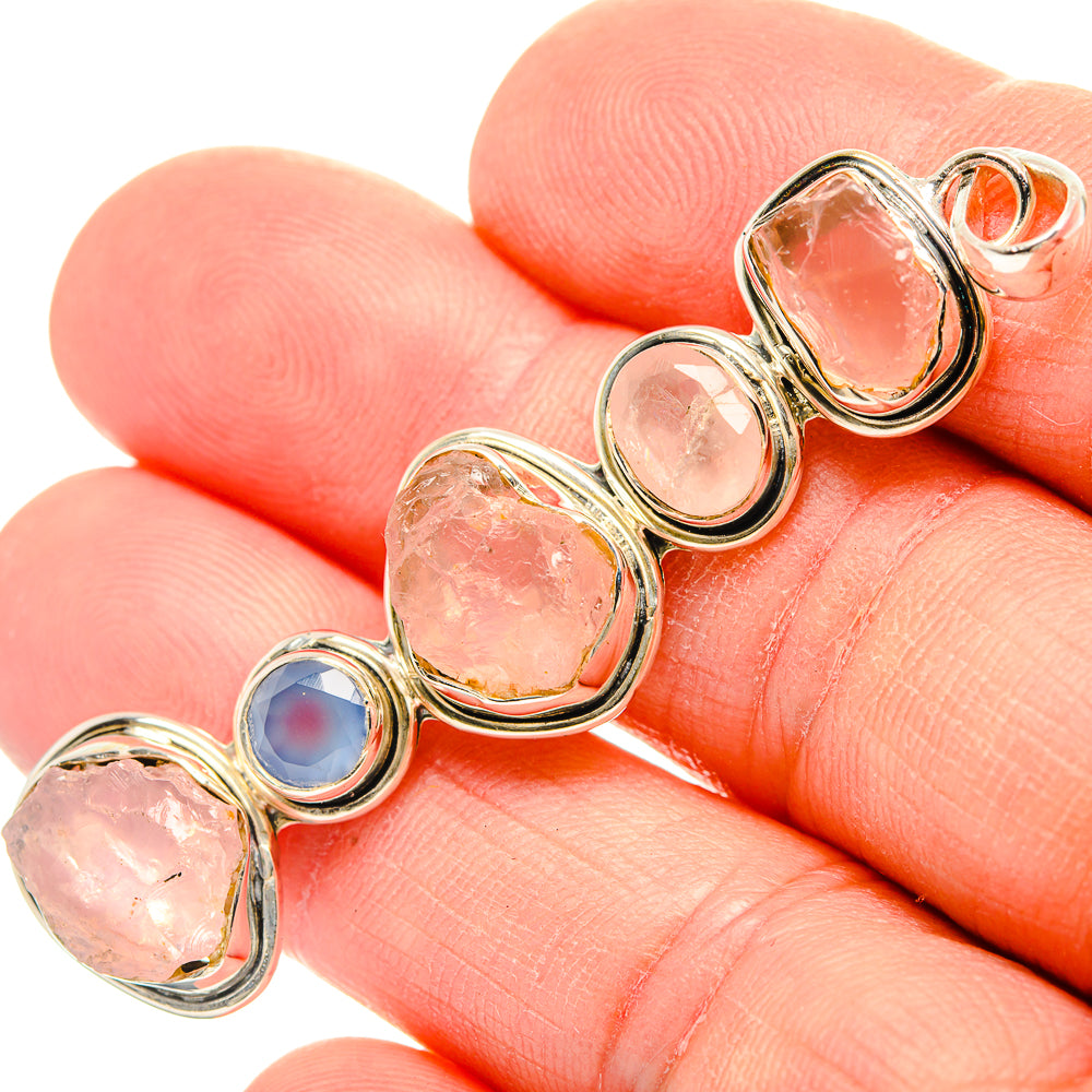 Rose Quartz Pendants handcrafted by Anasilvercos - PD31351