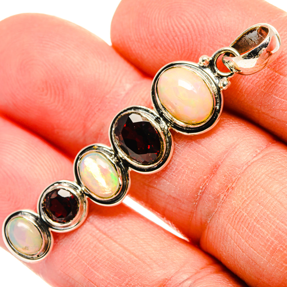 Ethiopian Opal Pendants handcrafted by Anasilvercos - PD31365
