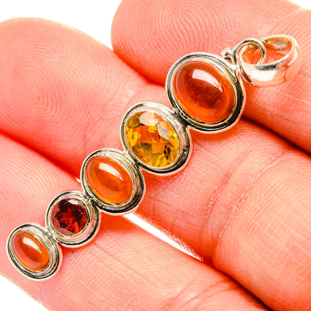 Carnelian Pendants handcrafted by Anasilvercos - PD31366