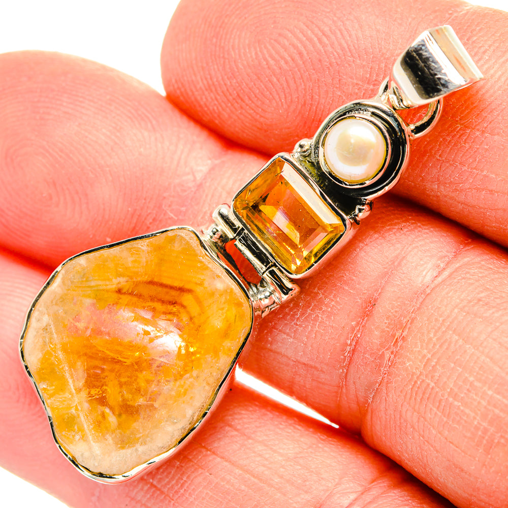 Citrine Pendants handcrafted by Anasilvercos - PD31376