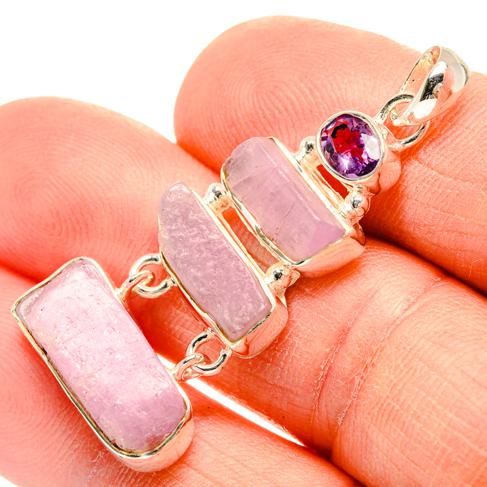 Kunzite Pendants handcrafted by Anasilvercos - PD31390