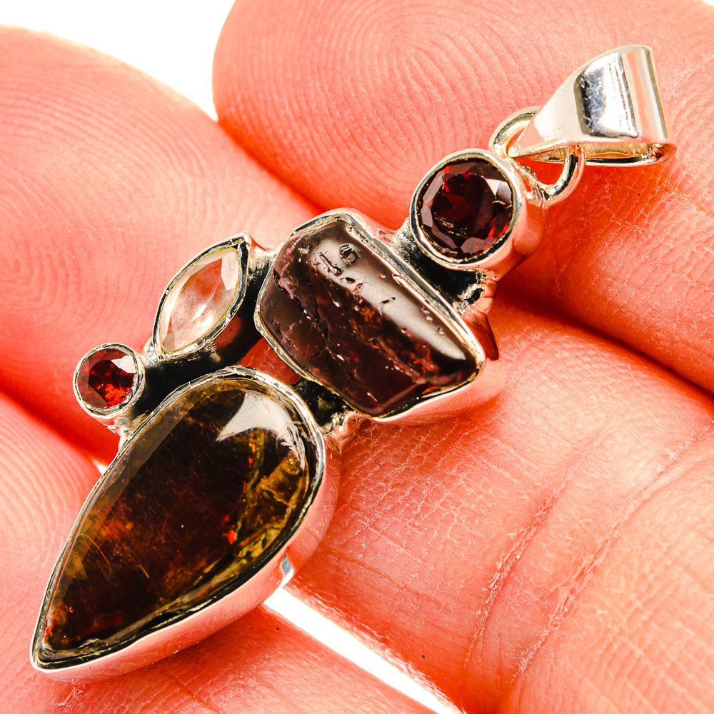 Ammolite Pendants handcrafted by Anasilvercos - PD31394