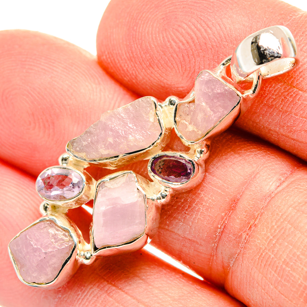 Kunzite Pendants handcrafted by Anasilvercos - PD31397