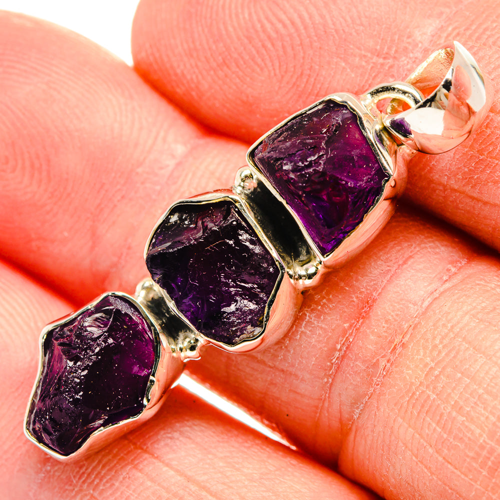 Amethyst Pendants handcrafted by Anasilvercos - PD31399