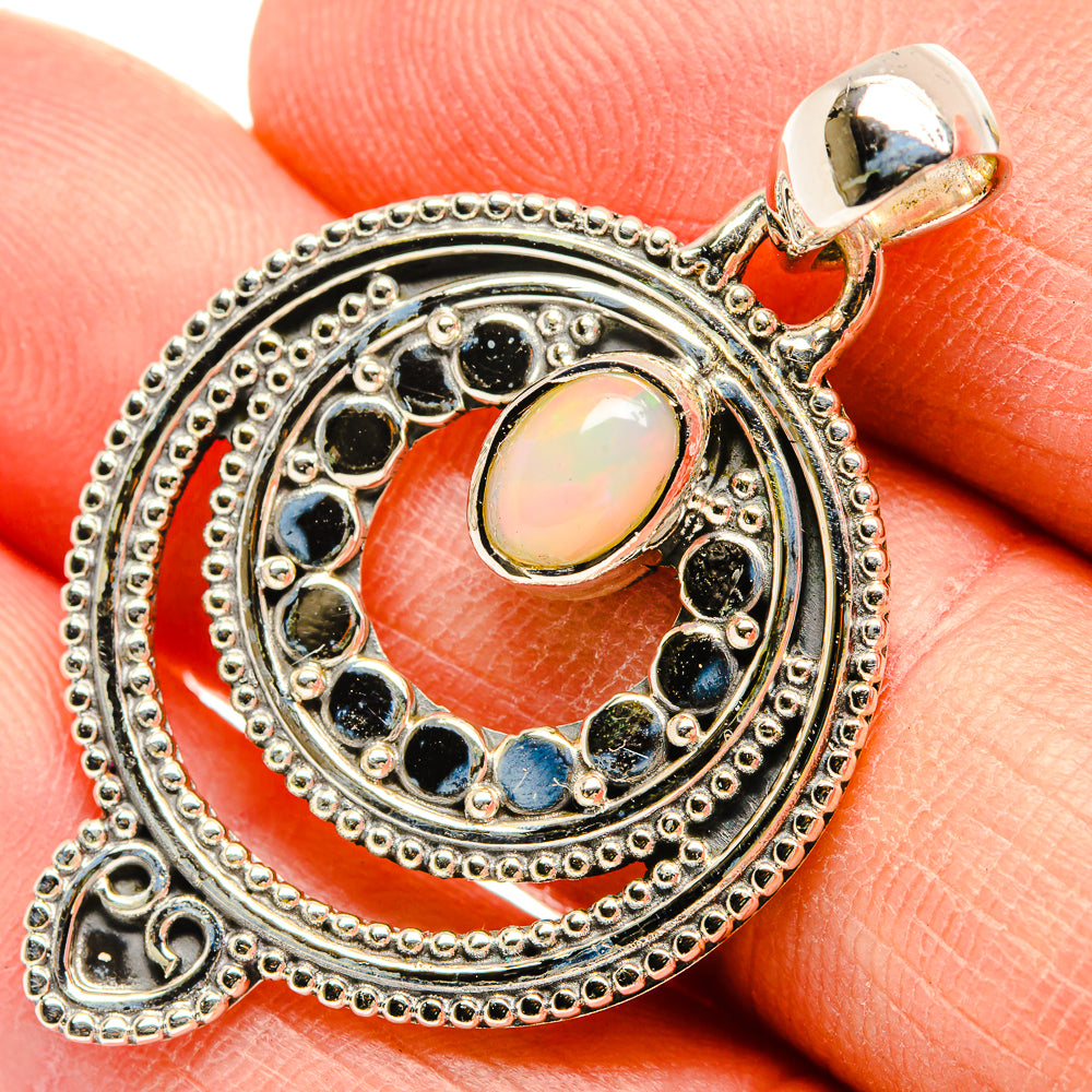 Ethiopian Opal Pendants handcrafted by Anasilvercos - PD31417