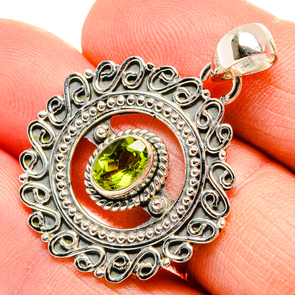 Peridot Pendants handcrafted by Anasilvercos - PD31420