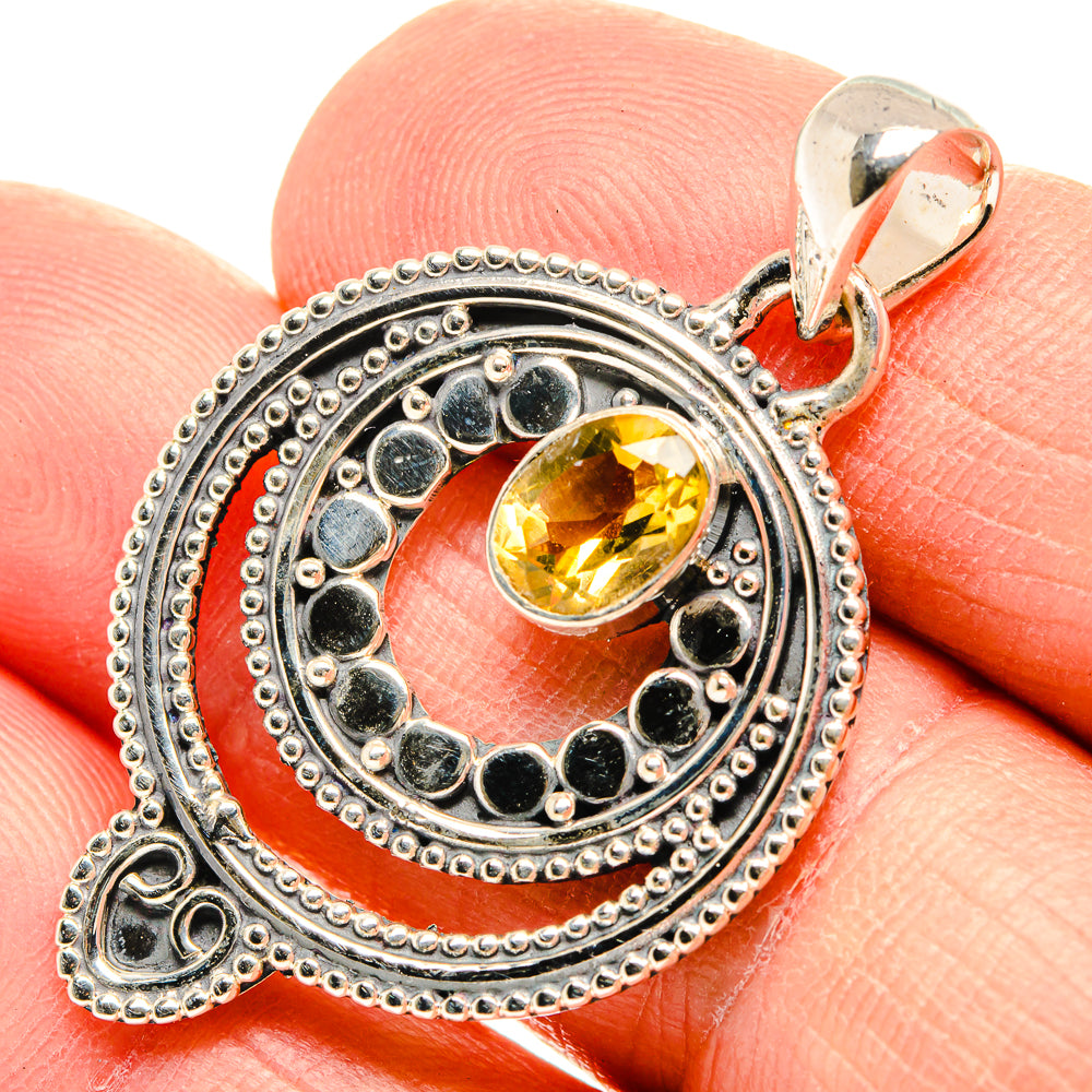 Citrine Pendants handcrafted by Anasilvercos - PD31421