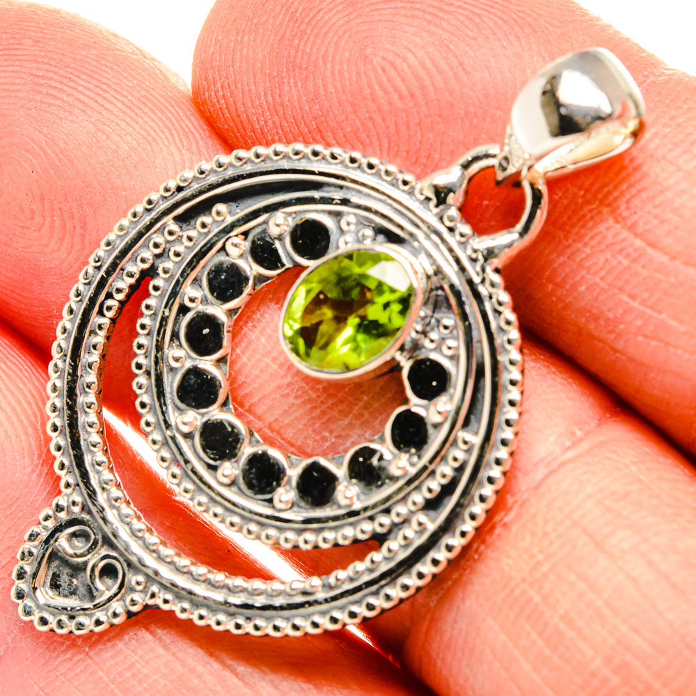 Peridot Pendants handcrafted by Anasilvercos - PD31423