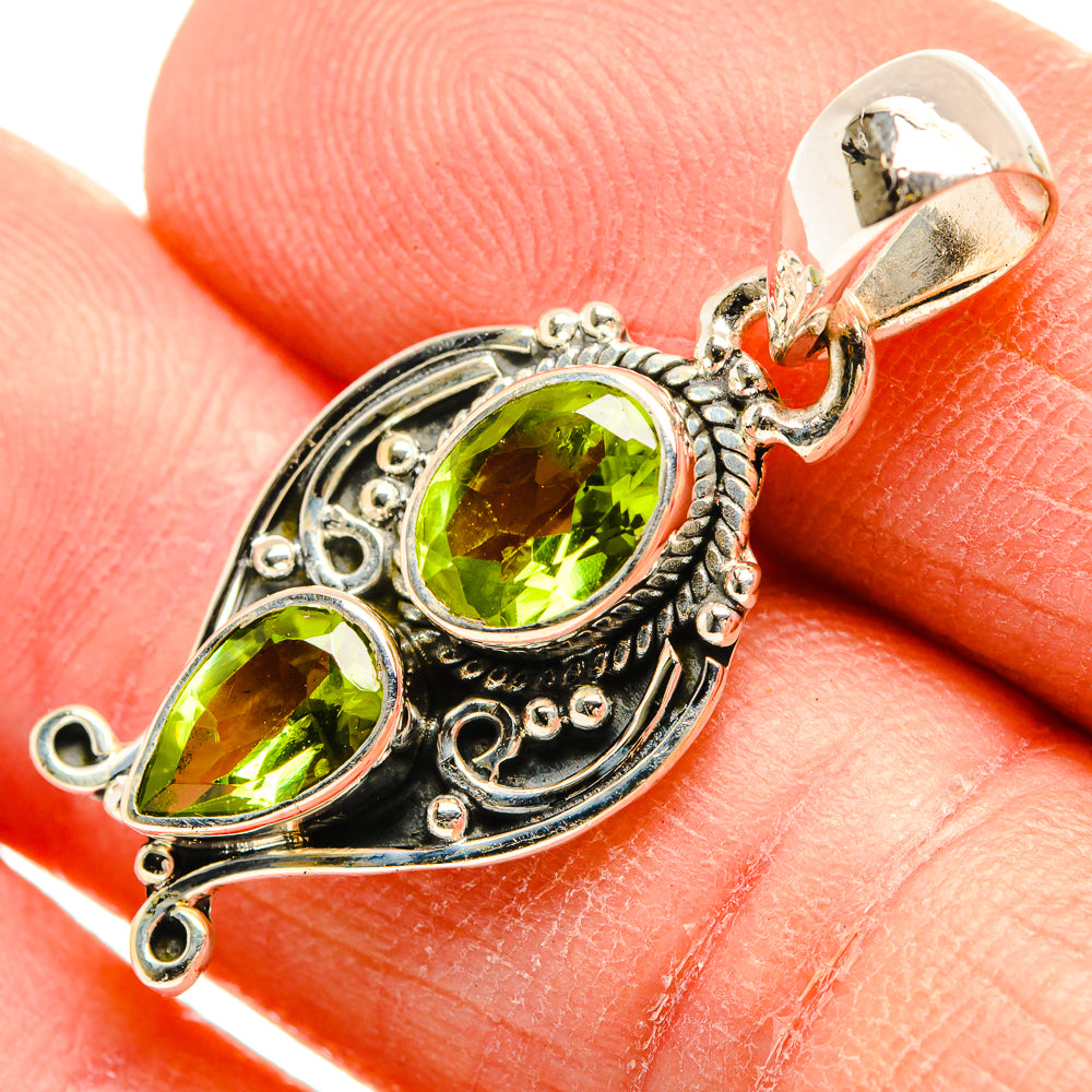 Peridot Pendants handcrafted by Anasilvercos - PD31425