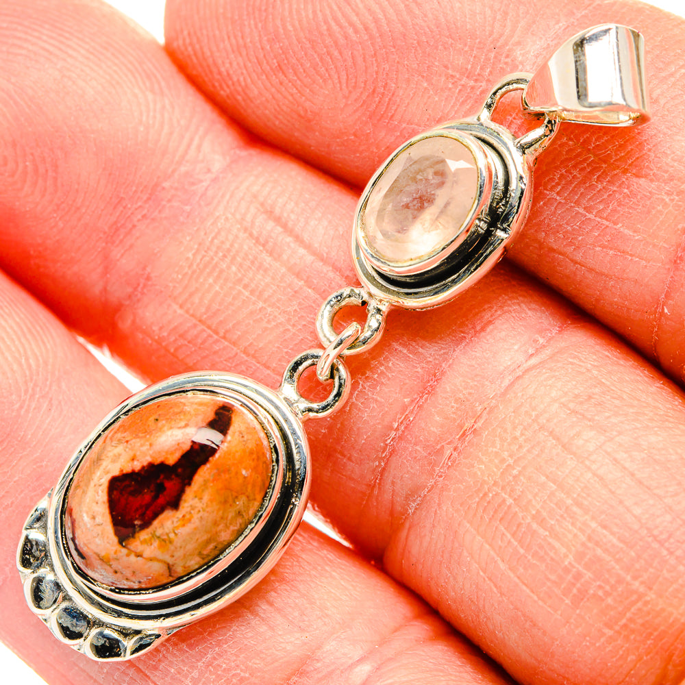Mexican Fire Opal Pendants handcrafted by Anasilvercos - PD31428