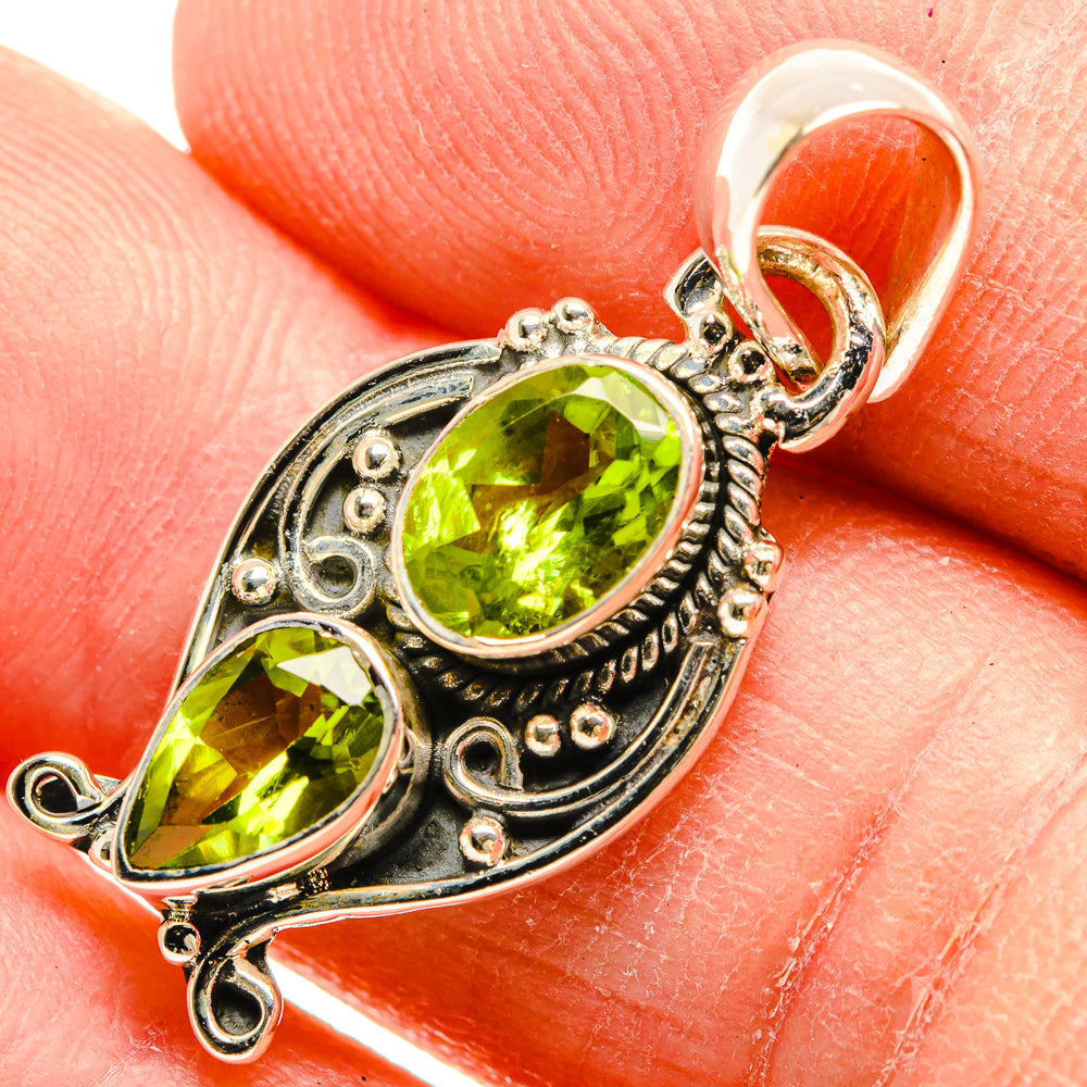 Peridot Pendants handcrafted by Anasilvercos - PD31430