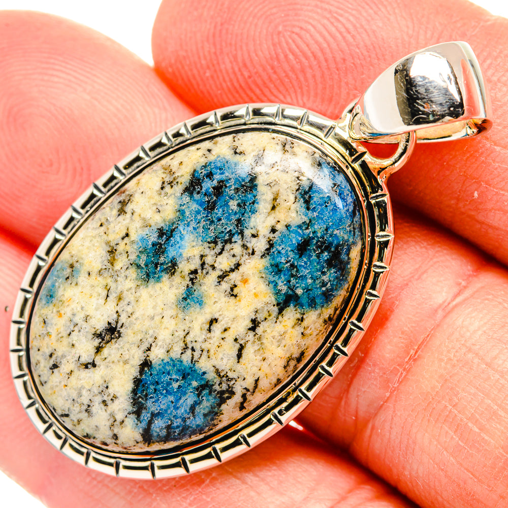 K2 Blue Azurite Pendants handcrafted by Anasilvercos - PD31438