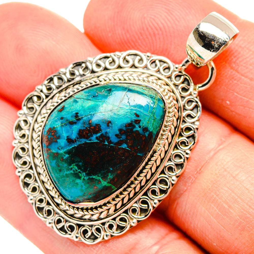 Shattuckite Pendants handcrafted by Anasilvercos - PD31441