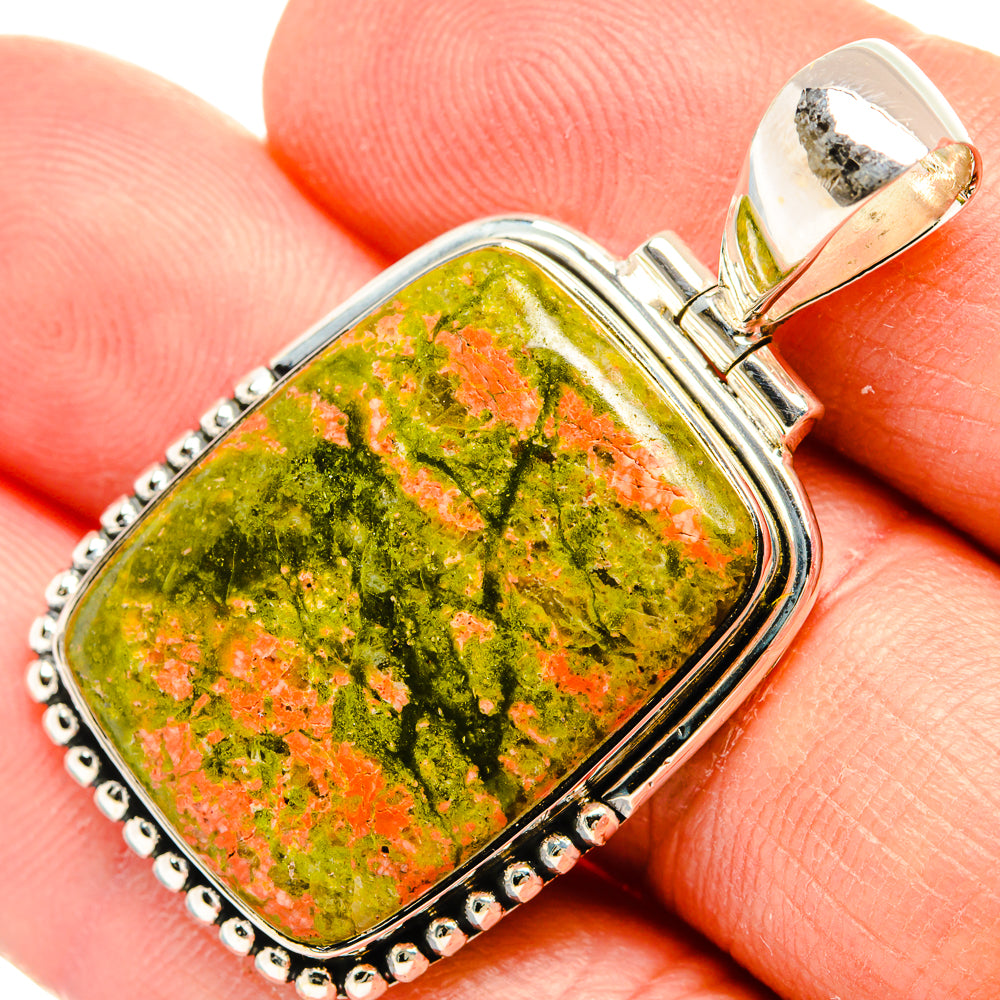 Unakite Pendants handcrafted by Anasilvercos - PD31444