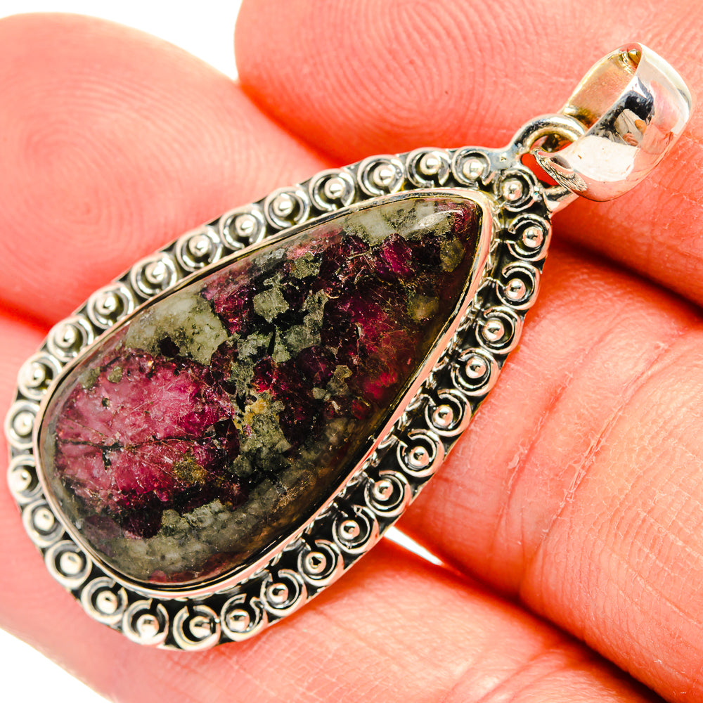 Russian Eudialyte Pendants handcrafted by Anasilvercos - PD31458