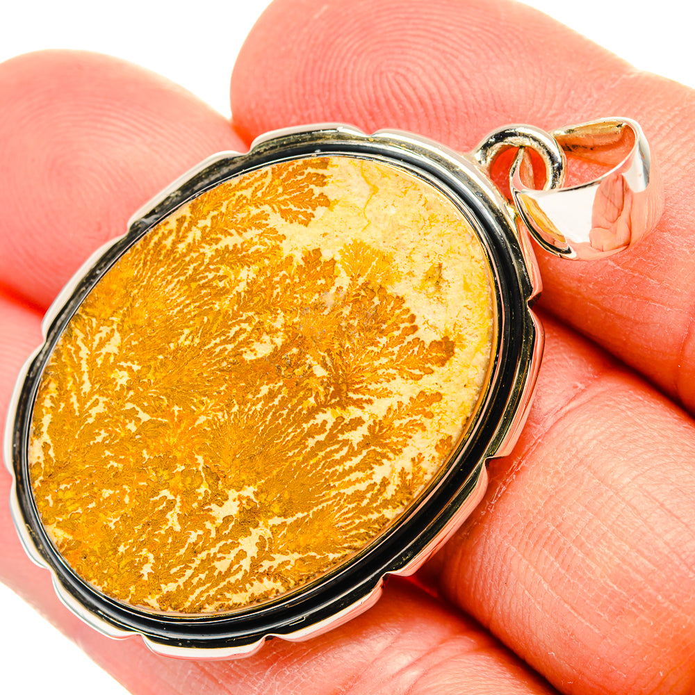 Germany Psilomelane Dendrite Pendants handcrafted by Anasilvercos - PD31461
