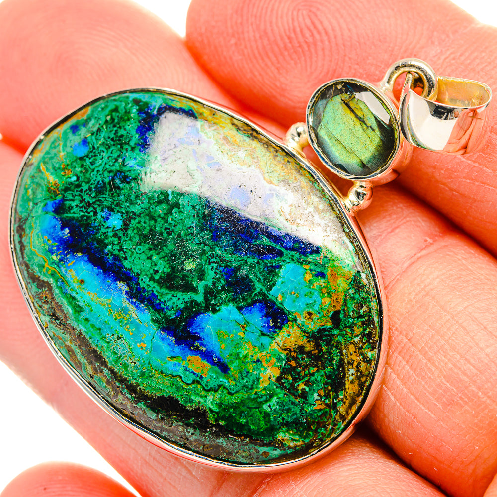 Chrysocolla Pendants handcrafted by Anasilvercos - PD31467