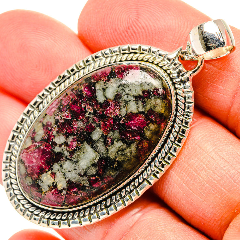 Russian Eudialyte Pendants handcrafted by Anasilvercos - PD31472