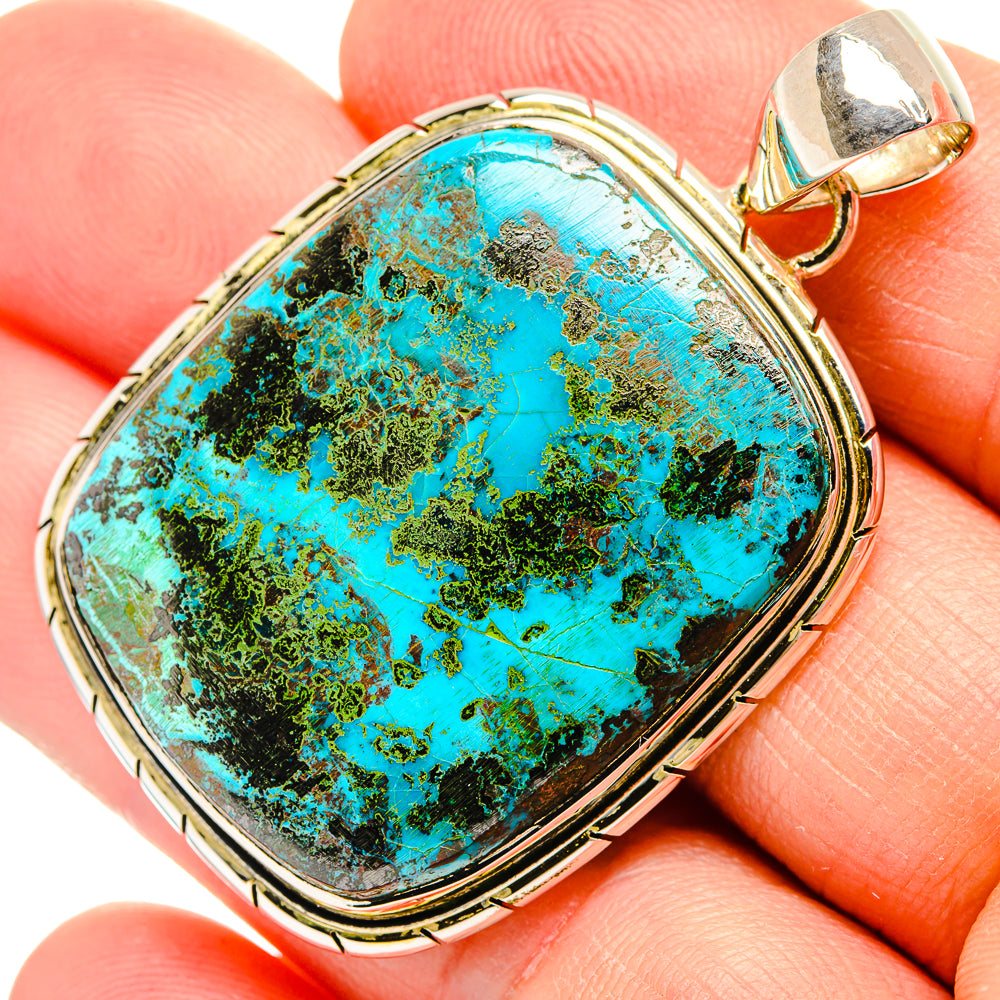 Chrysocolla Pendants handcrafted by Anasilvercos - PD31479