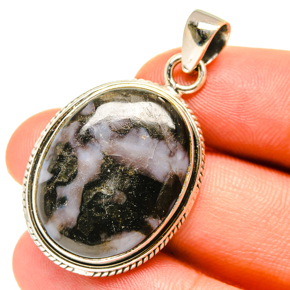 Gabbro Stone Pendants handcrafted by Anasilvercos - PD3147