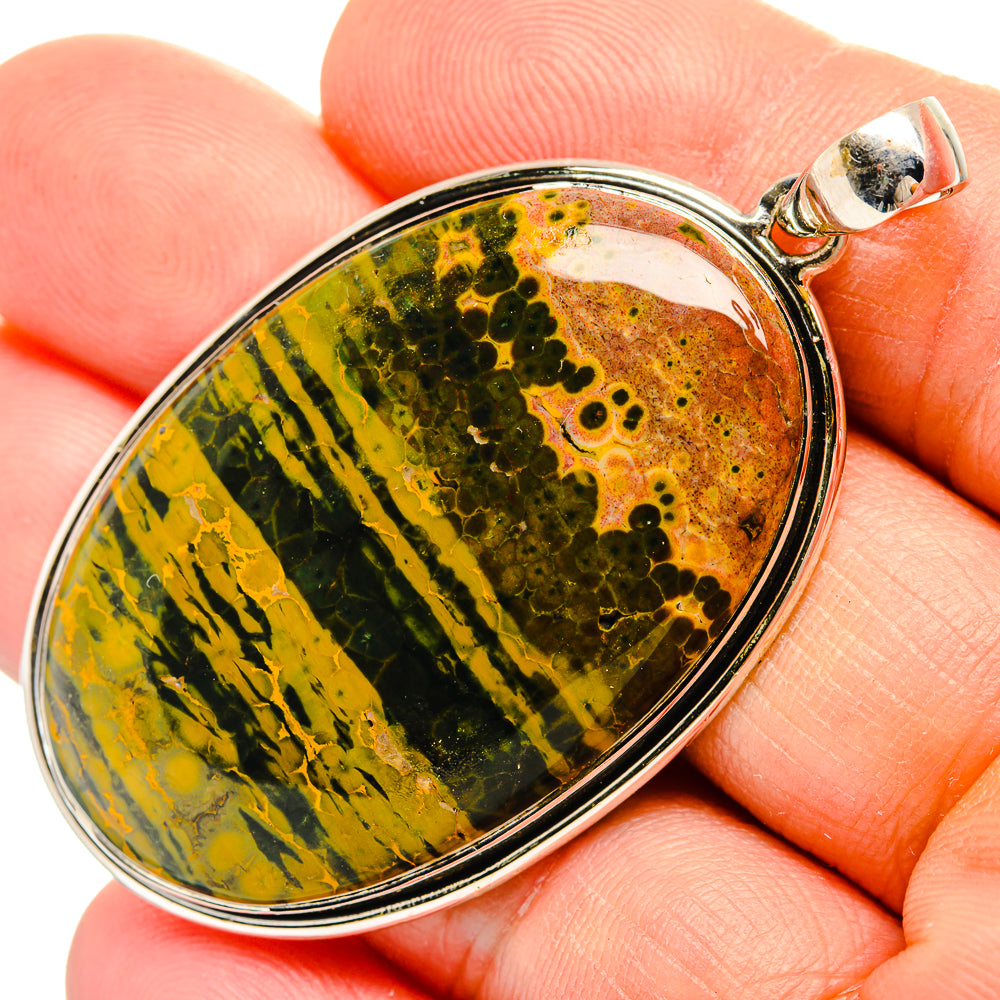 Ocean Jasper Pendants handcrafted by Anasilvercos - PD31482