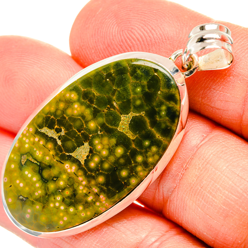 Ocean Jasper Pendants handcrafted by Anasilvercos - PD31485