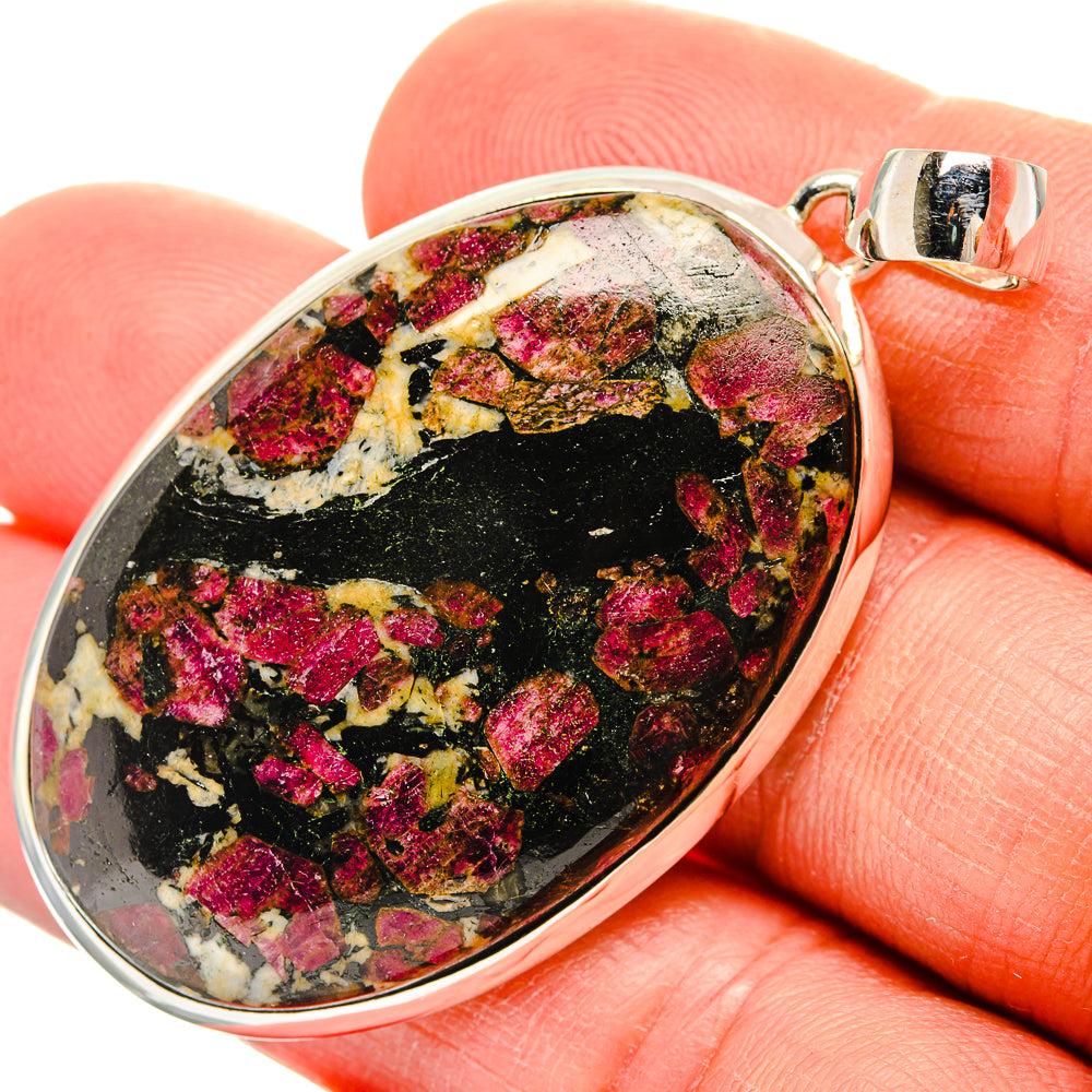 Russian Eudialyte Pendants handcrafted by Anasilvercos - PD31489