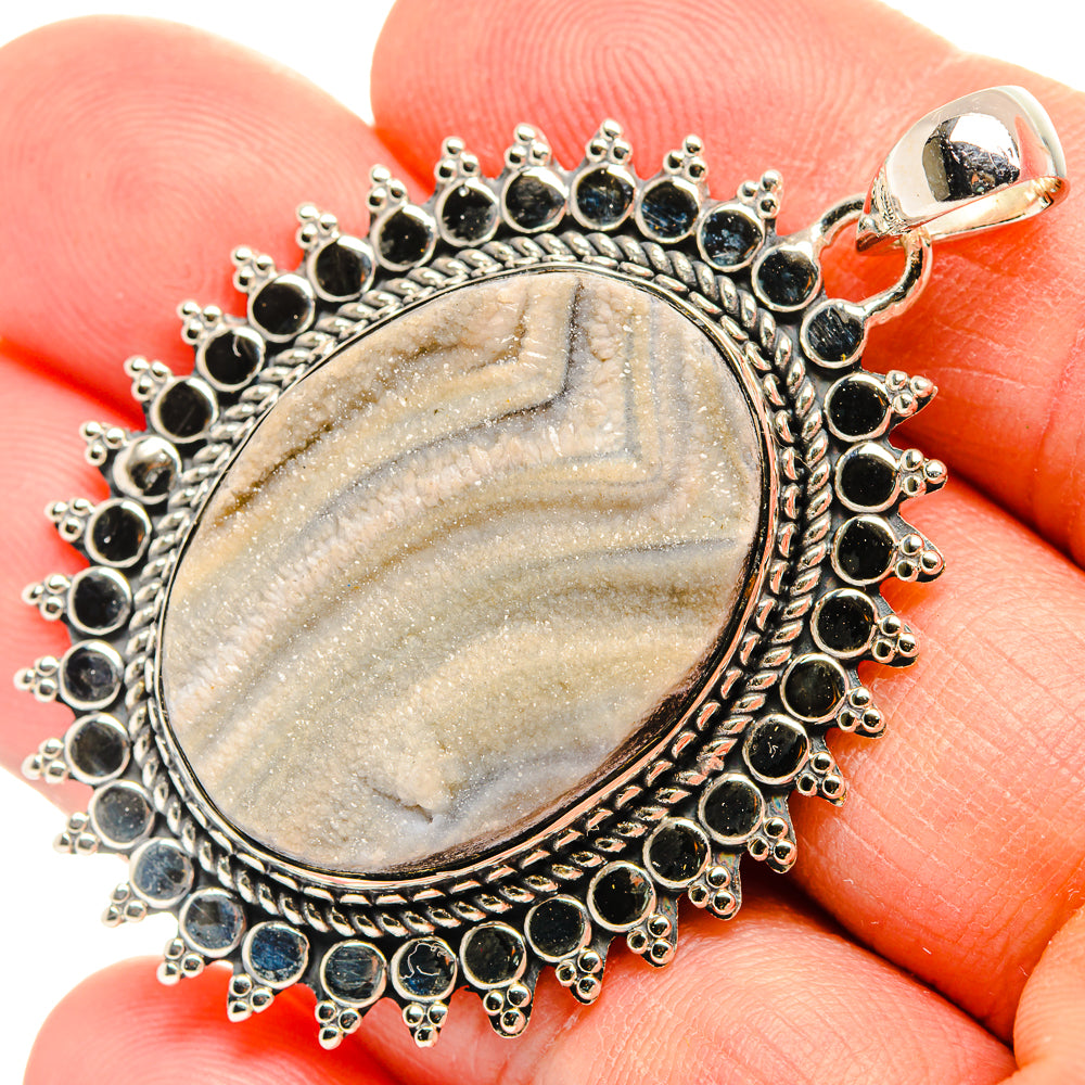 Desert Druzy Pendants handcrafted by Anasilvercos - PD31491