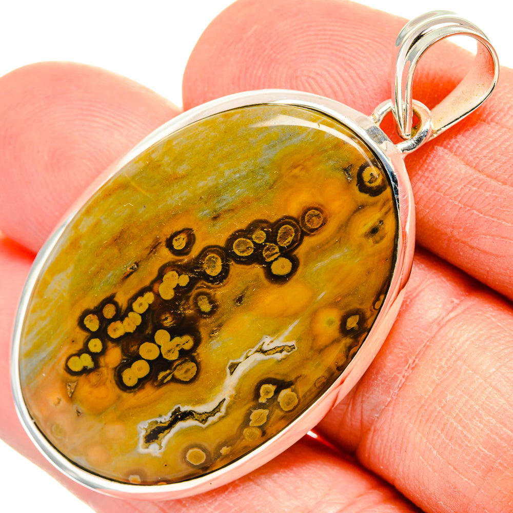 Ocean Jasper Pendants handcrafted by Anasilvercos - PD31499