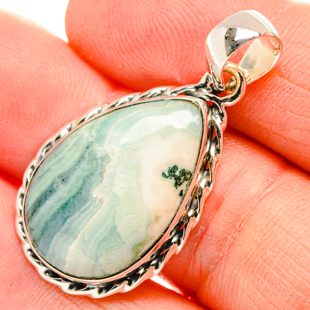 Moroccan Agate Pendants handcrafted by Anasilvercos - PD31506