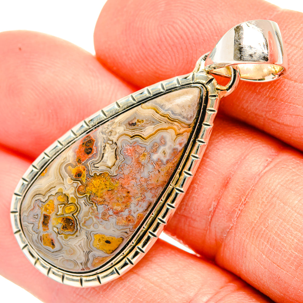 Rainbow Moonstone Pendants handcrafted by Anasilvercos - PD31524