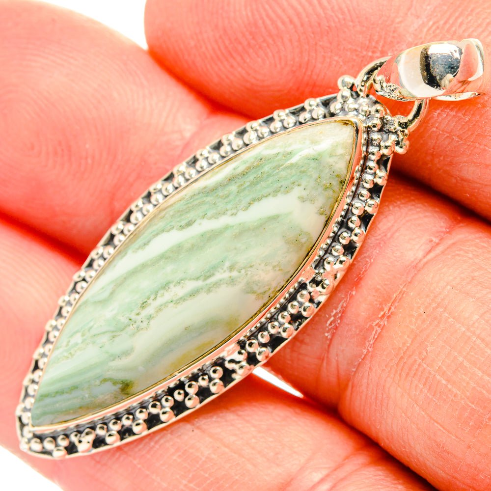 Ruby Fuchsite Pendants handcrafted by Anasilvercos - PD31549