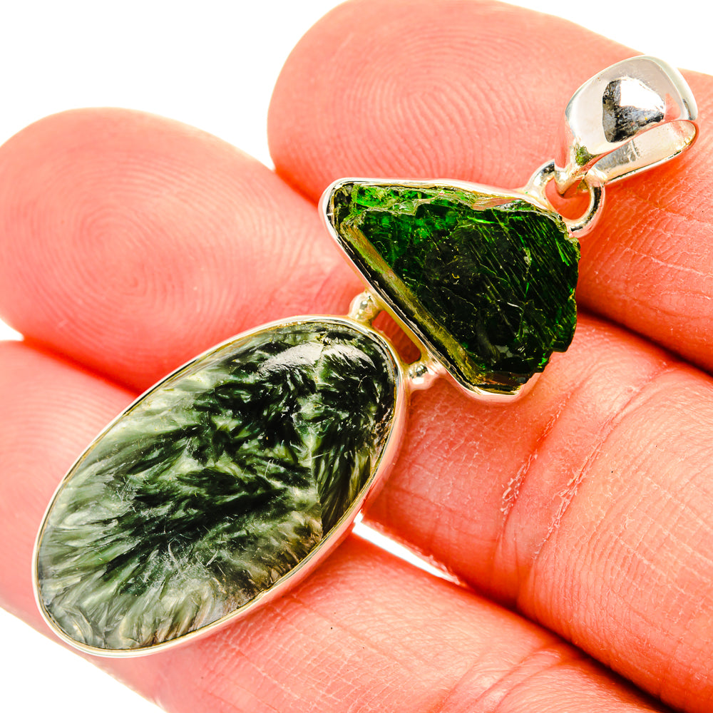 K2 Blue Azurite Pendants handcrafted by Anasilvercos - PD31553