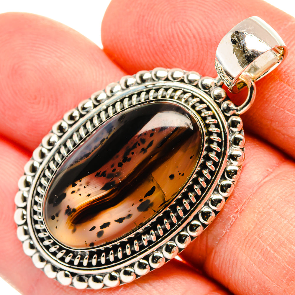 Scenic Dendritic Agate Pendants handcrafted by Anasilvercos - PD31564