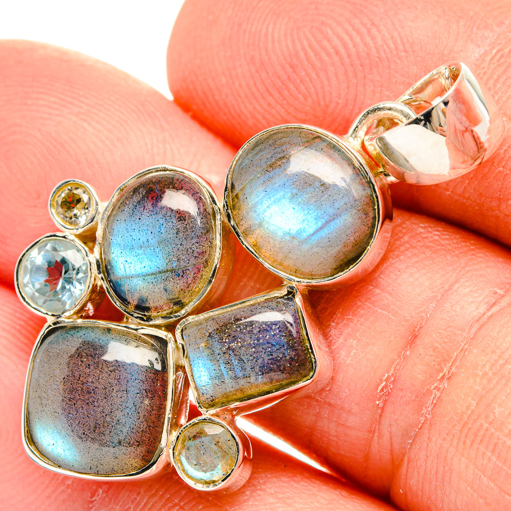 Germany Psilomelane Dendrite Pendants handcrafted by Anasilvercos - PD31571
