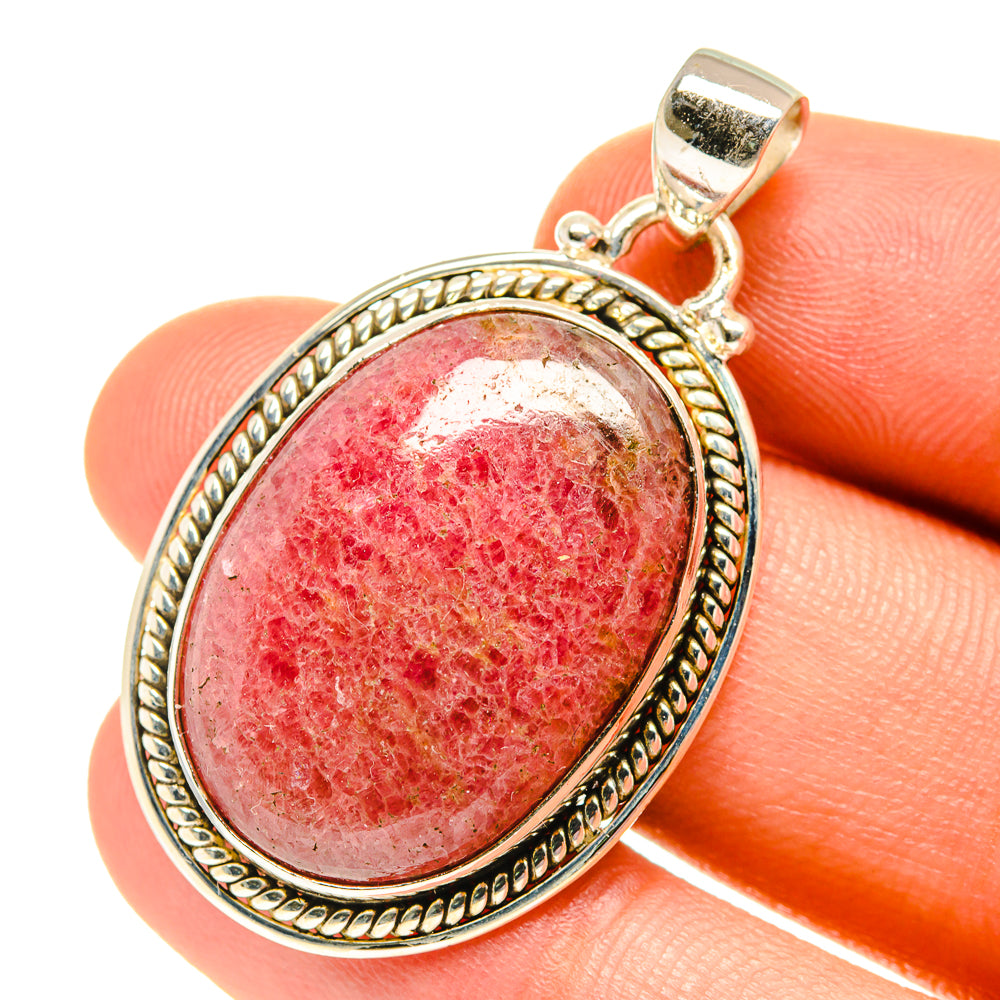 Rhodonite Pendants handcrafted by Anasilvercos - PD3160