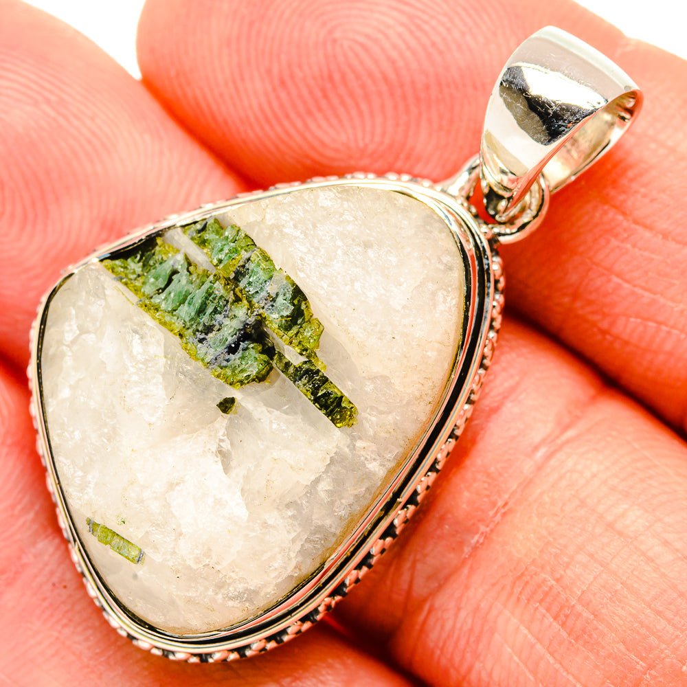 Tourmalinated Quartz Pendants handcrafted by Anasilvercos - PD31668