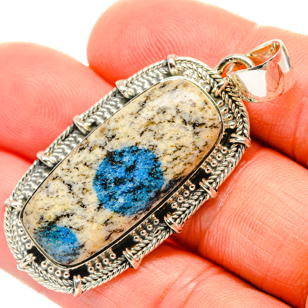Blue Topaz Pendants handcrafted by Anasilvercos - PD31683